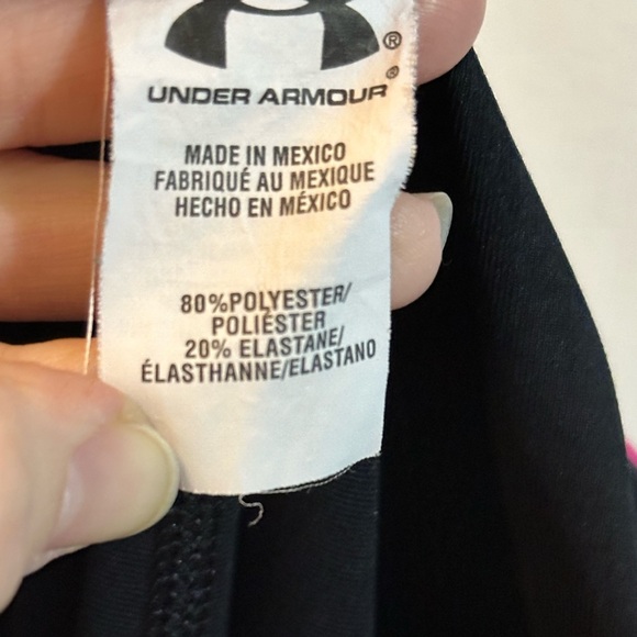 UA pink and black cropped leggings 🩷 - Picture 7 of 7